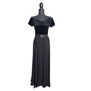 Stage Accents Professional Apparel Women's Black Long Concert Dress Size 6